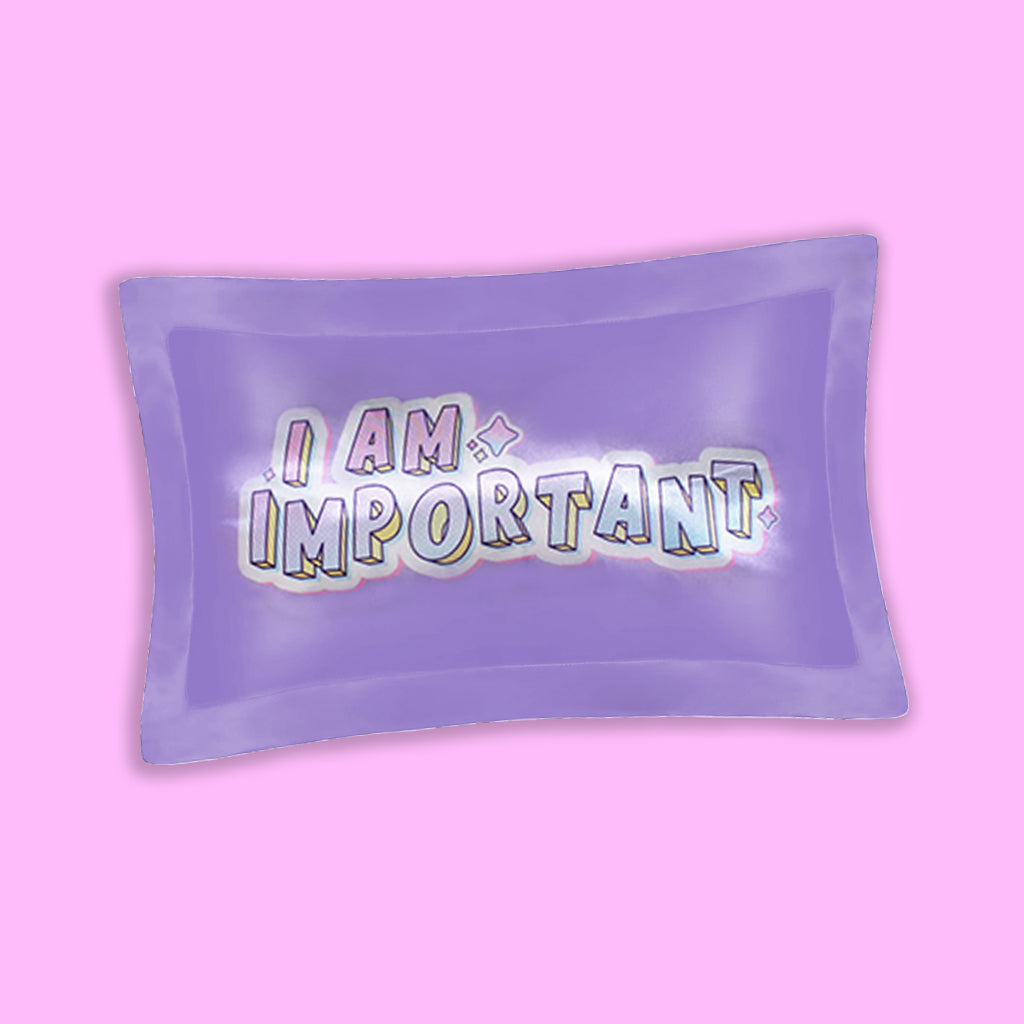 I AM Important: Satin Bonnet and Pillow Case Set